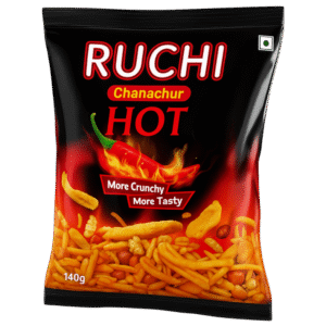 Ruchi Hot Chanachur / ホット チャナチュル – 140g