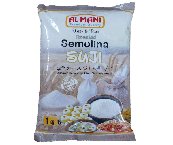 Al-Mani Roasted Semolina (Suji) – 1kg - Image 1