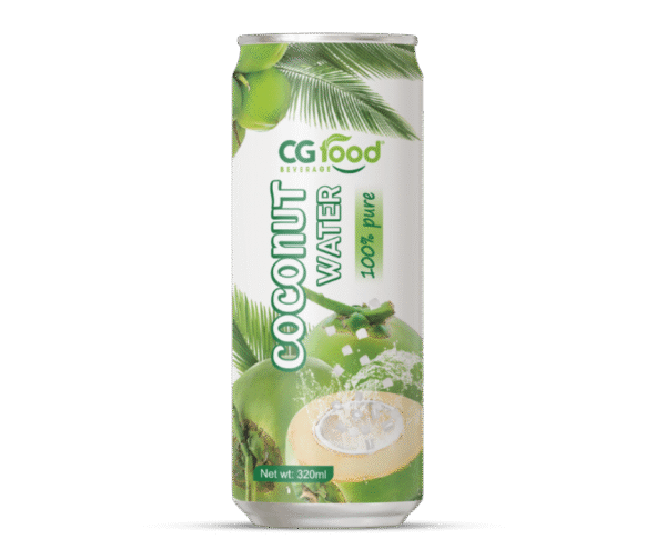 CG Food 100% Pure Coconut Water – 320ml - Image 1