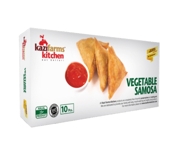 Kazifarms Kitchen Vegetable Samosa – 400g(10 pcs) - Image 1