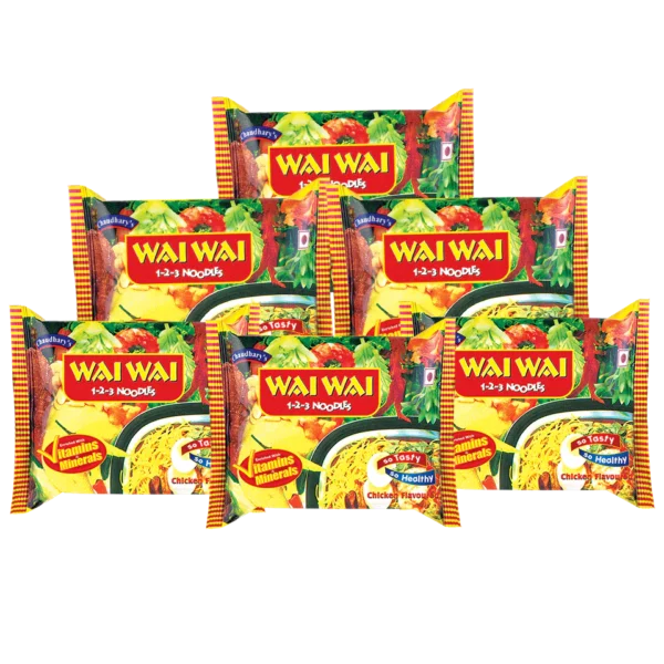 7 Pcs WaiWai Noodles_Chicken Flavor Combo Offer - Image 1