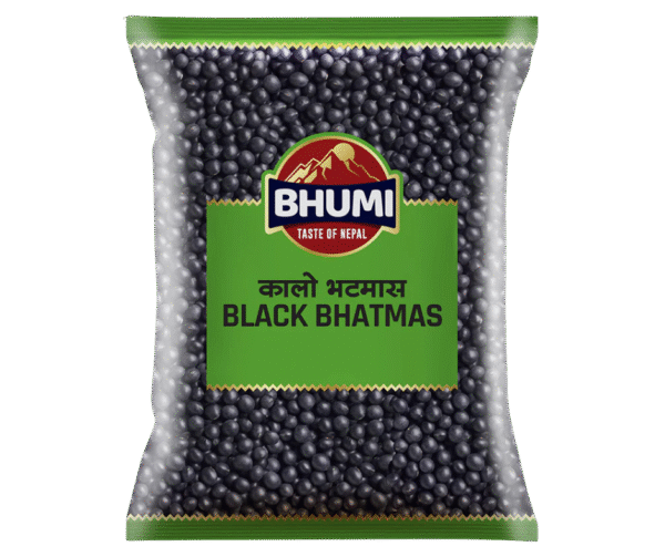 Bhumi Black Bhatmas(Soya Bean) / कालो भटमास / ブーミ ブラックソイビーンズ – 1kg - Image 1