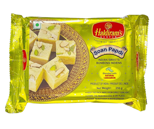 Haldiram’s Soan Papdi / सोन पापड़ी / सोन पापडी / সোন পাপড়ি / ソーン パプディ – 250g - Image 1