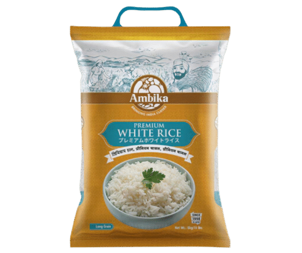 Ambika Indian White Rice /  アンビカ インディアンホワイトライス – 5kg - Image 1