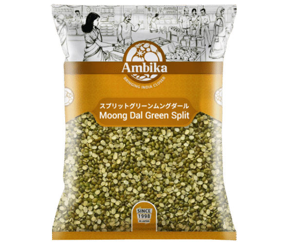 Ambika Moong Dal Green Split /  アンビカ ムング豆グリーンスプリット – 1kg - Image 1