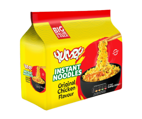 Yumzy Instant Noodles (Chicken Flavor)  – 5 x 60g - Image 1
