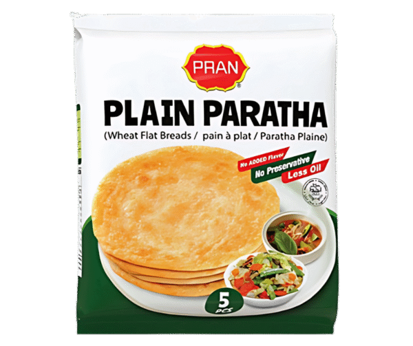 Pran Plain Paratha / प्लेन पराठा / প্লেইন পরোটা / プレーンパラタ – 400g (5pcs) - Image 1