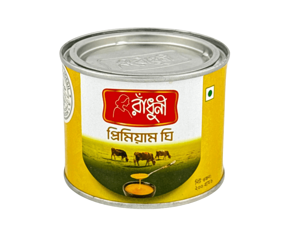 Radhuni Pure Gawa Ghee 200g Radhuni Pure Gawa Ghee / গাওয়া ঘি – 200g - Image 1