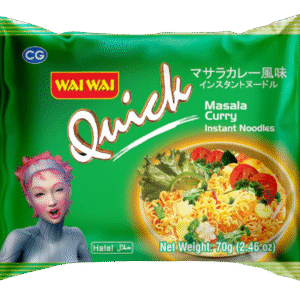 (Wai Wai) Quick Masala Curry Flavor Noodles – 70g