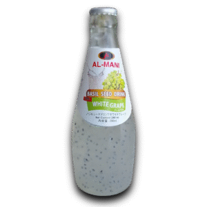 Al-Mani Basil Seed Drink With White Grape Flavor  / バジルシードドリンク（ホワイトグレープフレーバー）– 290ml