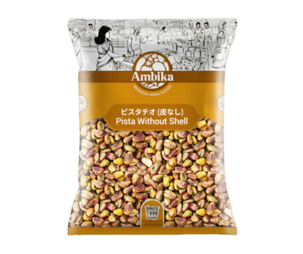 (Ambika) Pista Without Shell – 500g - Image 1