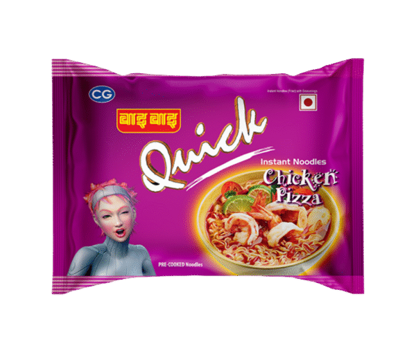 Wai Wai Quick Chicken Pizza Instant Noodles – 70g - Image 1