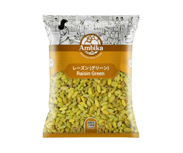 (Ambika) Raisin Green – 500g - Image 1