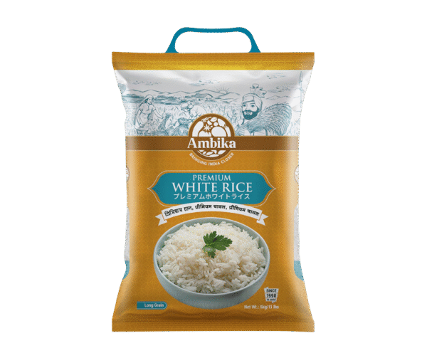 (Ambika) Indian White Rice – 5kg - Image 1
