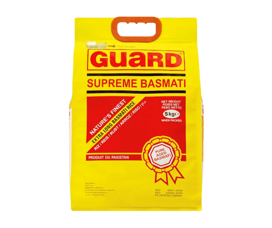 Guard Supreme Basmati 5kg Guard Supreme Basmati Rice – 5kg - Image 1