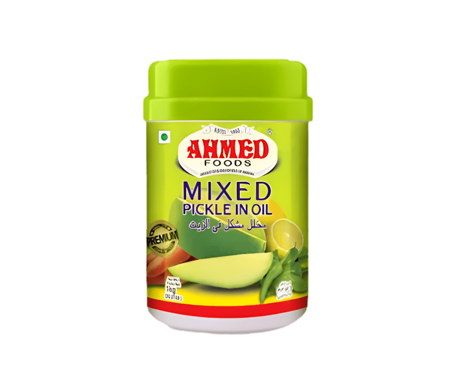 Mixed Pickle in Oil 1kg Ahmed Mixed Pickle in Oil – 1kg - Image 1
