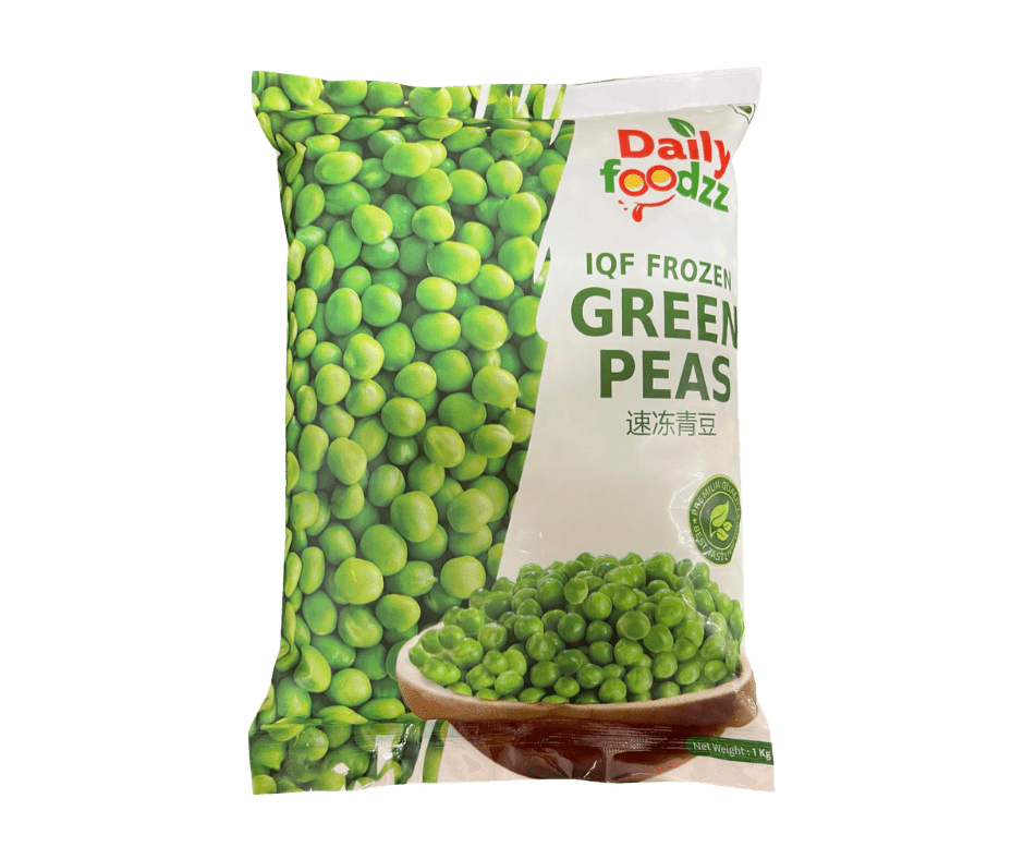 Daily Foodzz IQF Frozen Green Peas 1kg Daily Foodzz IQF Frozen Green Peas – 1kg - Image 1